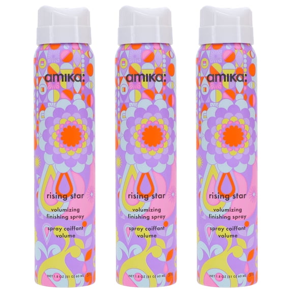 Amika Rising Star Volumizing Finishing Spray 1.8 oz 3 Pack