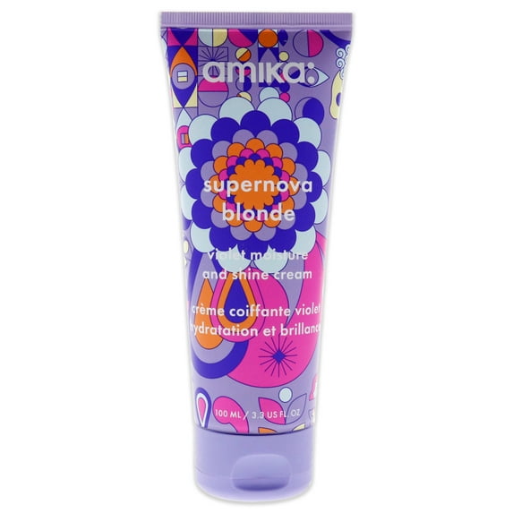Amika Supernova Blonde Violet Moisture and Shine Cream , 3.3 oz Cream