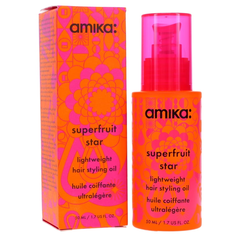 Amika Superfruit Hair Oil, Lightweight for Dry Hair, Reduces