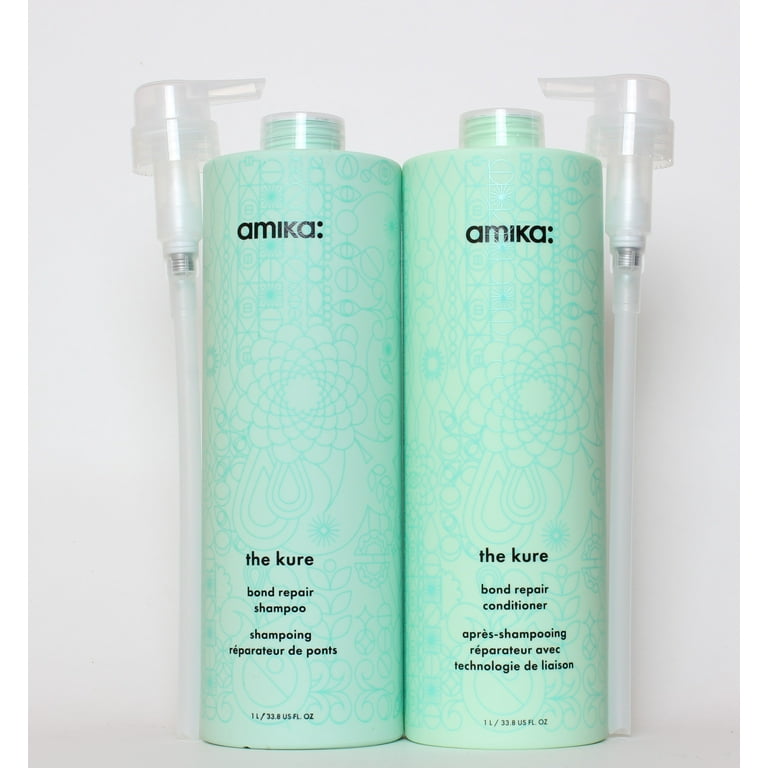 Amika The Kure Hair Treatment: Bond Repair Shampoo & Conditioner