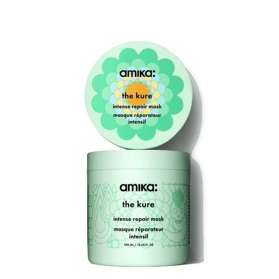 Amika The Kure Intense Repair Hair Face Mask 16.9 Oz / 500 Ml