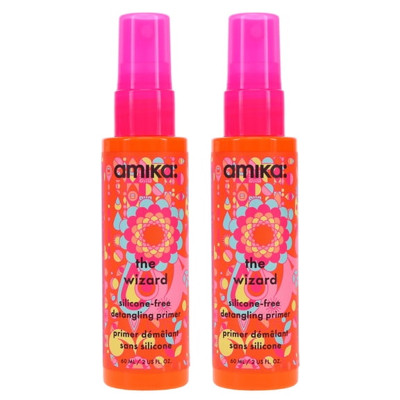 Amika The Wizard Silicone-Free Detangling Primer 2 oz 2 Pack