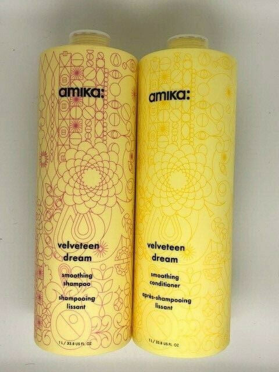 Amika Velveteen Dream Smoothing Shampoo & Conditioner 33.8 oz Duo Set