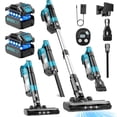 thumbnail image 1 of Amiluo 8000mAh Cordless Vacuum Cleaner, 700W 60KPA 72mins Brushless Vacuum Cleaners for Home, 6 in 1 Stick Vacuum with Hepa Filter, Led Display for Pet Hair/Carpet/Hard Floor/Dorm, 1 of 10