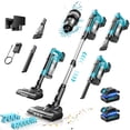 thumbnail image 1 of Amiluo 8000mAh Cordless Vacuum Cleaner, 700W 60KPA 72mins Brushless Vacuum Cleaners for Home, 6 in 1 Stick Vacuum with Hepa Filter, Led Display for Pet Hair/Carpet/Hard Floor/Dorm, 1 of 10