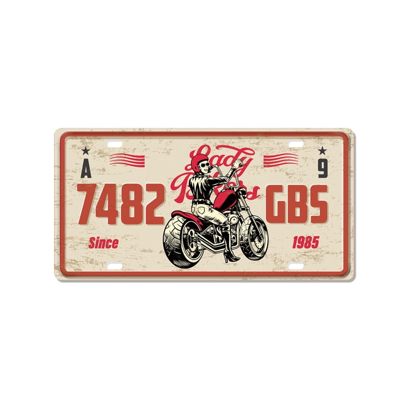 Amin01License Plate Decor Assorted Garage Decor License Plates Stickers ...