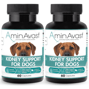 AminAvast Kidney Support Supplement for Dogs, 1000mg, 60 Capsules, 2-Pack