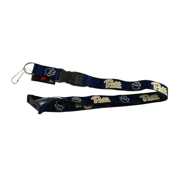 Aminco Pittsburgh Pitt Panthers Clip Lanyard Keychain Id Holder NCAA - Grey
