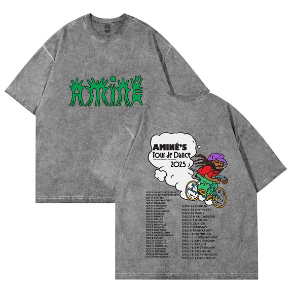 Amine Tour 2025 Tee Merch Men Women Tshirt Trendy Streetwear