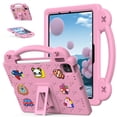thumbnail image 1 of Aminegg Rugged Case for iPad Air 11 Inch M2 2024 with Pencil Holder, Shockproof Protective Cover, Pink, 1 of 12