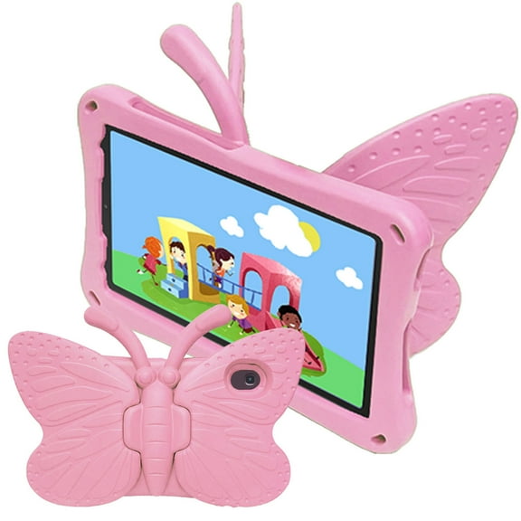 Aminegg for Lenovo Tab M8 8 inch TB-8705F 8505F Tablet Cover Butterfly Shockproof Kids Stand Case Girl Pink