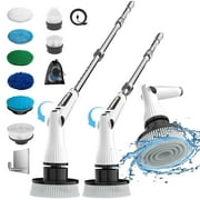 Electric Spin Scrubber Scrubs Brush, Aminleter Rechargeable Cleaning Brush, Bathroom Clean, Shower Scrubber,Cordless Scrubber,With 8 in 1 Replaceable Brush Heads For Tile, Floor, Tub