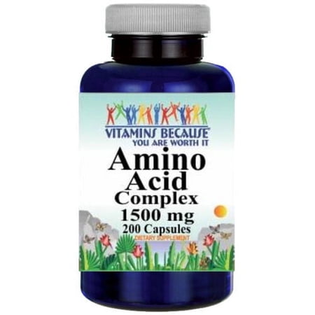 Amino Acid Complex 1500mg 13 ESSENTIAL AMINO ACIDS 200 Caps