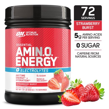 Amino Energy + Electrolytes, Strawberry Burst, 72 servings