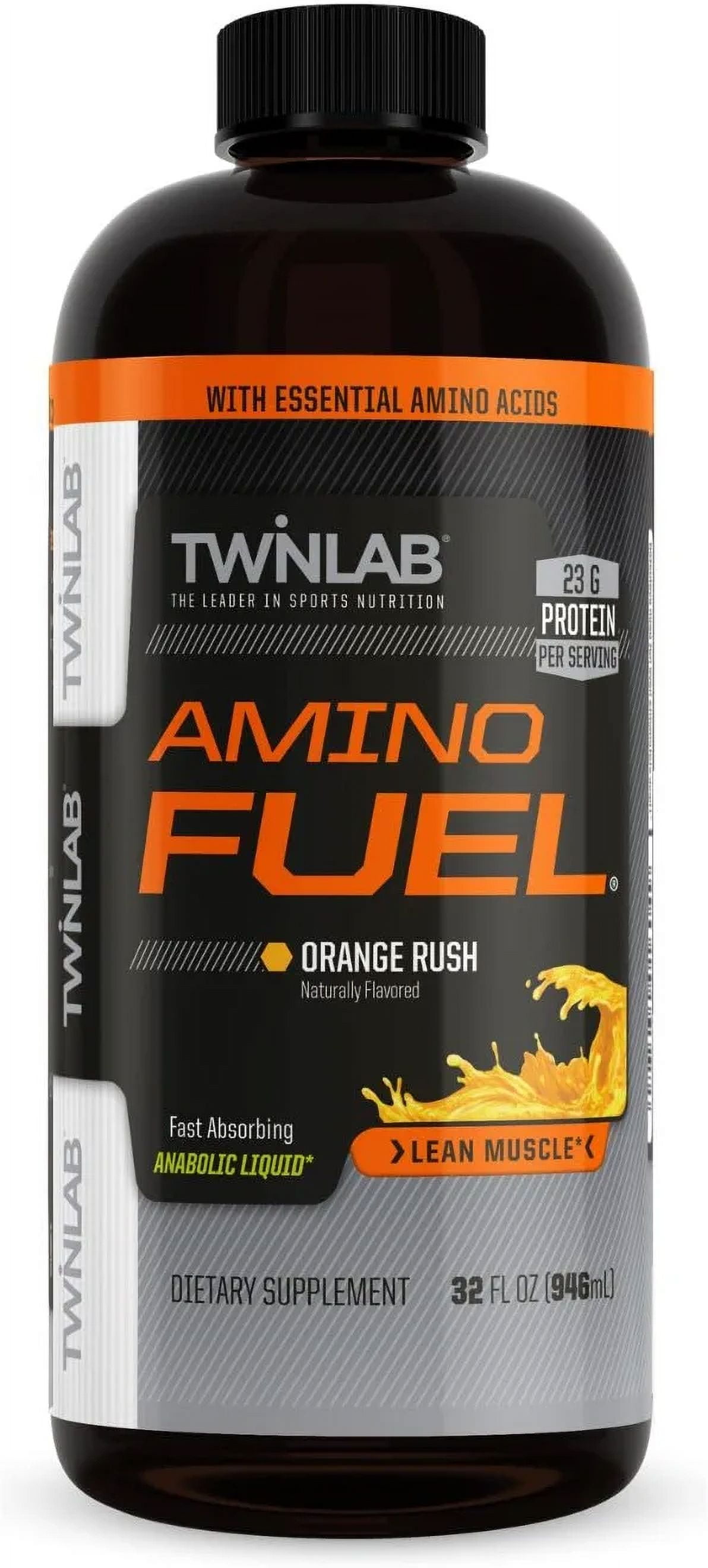Amino Fuel Orange Rush 32 Fl Oz 946 Ml Twinlab
