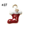 Aminojy 2024 Christmas Hanging Ornament 10Pcs Charms for Jewelry Making