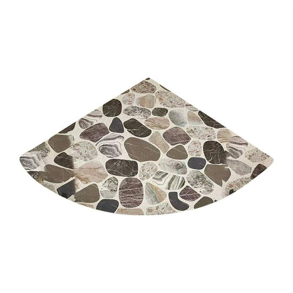 Aminojy Bathroom Products Corner Shower Mat Non Slip Bath Mat Pvc Loofah Shower Floor Mats for Showers Bathmat with Drain Holes Anti Slip Shower Mat for Bathroom Floor Tub Elderly Clearance