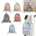 thumbnail image 1 of Aminojy Coquette Backpack, Womens Small Cute Trendy Plaid Preppy Backpack Y2K Aesthetic Kawaii Bow Checkered Daypack Coquette Laptop Bag Walmart Outlet, 1 of 9