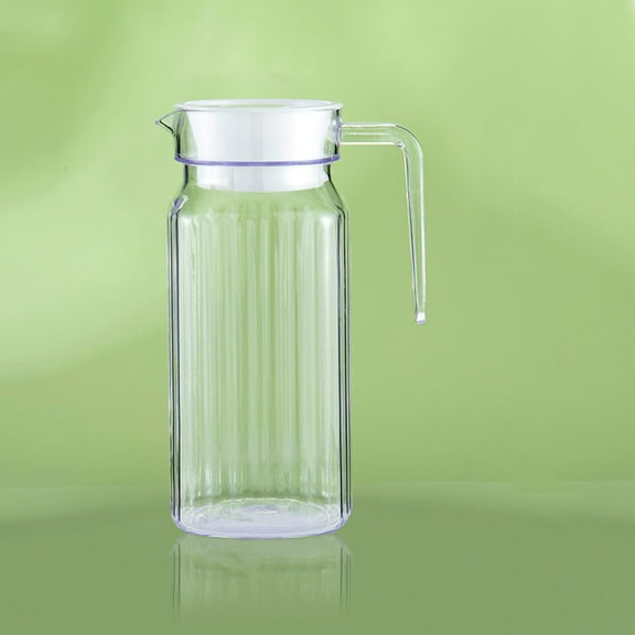 Plastic Pitcher with Lid Acrylic Juice Pot Plastic Restaurant Beverage Pot Bar Buffet Restaurant Home Use Hot and Cold Water Pitcher with Lid Clearance Sale