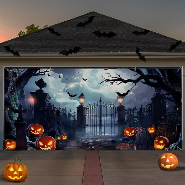 Aminojy Home Wall Stickers Clearance Sale Halloween Garage Door Banner