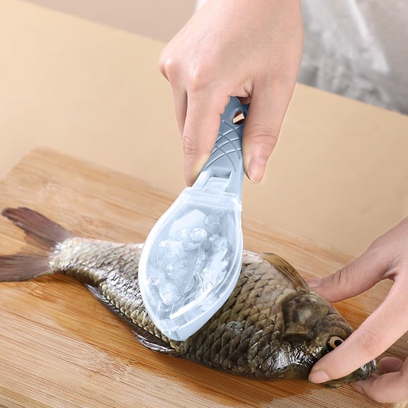 Aminojy Household with Lid Fish Scale Planer Manual Fish Scale Machine To Beat Fish Scale