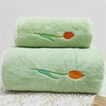 thumbnail image 1 of Aminojy Luxury Coral Velvet Bath Towel Set - Ultra Soft & Absorbent 3-Piece Towels for Spa, Gift | Quick Dry Plush Towels for Women & Sensitive Skin, 1 of 7