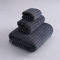 thumbnail image 1 of Aminojy Luxury Solid Color Cotton Ribbed Bath Towel - Ultra Absorbent Soft Quick Dry Towels for Bathroom, Gym, Outdoors | Hotel Quality Bath Sheets Wedding Gifts, 1 of 9