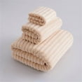 thumbnail image 1 of Aminojy Luxury Solid Color Cotton Ribbed Bath Towel - Ultra Absorbent Soft Quick Dry Towels for Bathroom, Gym, Outdoors | Hotel Quality Bath Sheets Wedding Gifts, 1 of 9