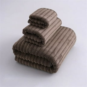 Aminojy Luxury Solid Color Cotton Ribbed Bath Towel - Ultra Absorbent Soft Quick Dry Towels for Bathroom, Gym, Outdoors | Hotel Quality Bath Sheets Wedding Gifts