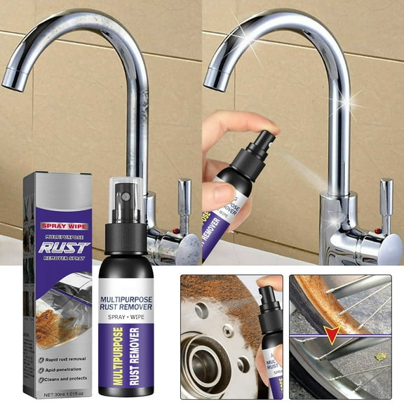 Aminojy Metal Rusts Remover Multi Purpose Anti Rusts Rusts Remover Repairs Car Chassis Rusts Converter Cleaning Rusts Dissolver for Car With Brush 30Ml Clearance!