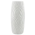 thumbnail image 1 of Aminojy Modern Ceramic Vase, Elegant Textured Flower Vase with Wave Pattern Design for Table Centerpiece, Living Room Decor, Office Desk and Interior Styling, 1 of 5
