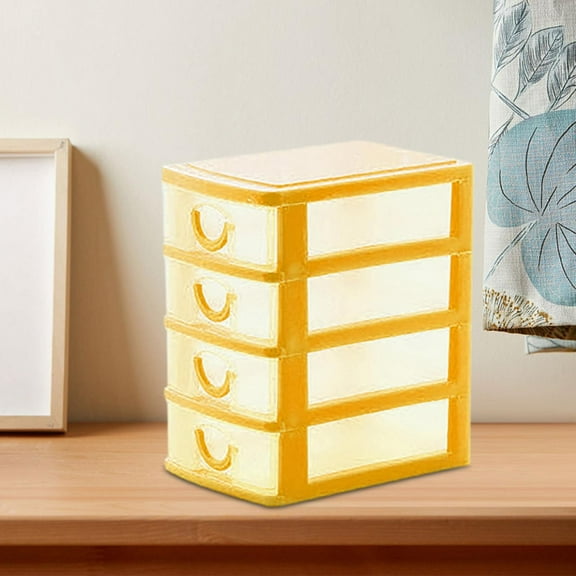 Aminojy Plastic Storage Bins Storage Organizer Bins Clearance 4 Layer Stack & Carry Box Plastic Multipurpose Portable Storage Container Box Handled Organizer Storage Box