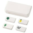 thumbnail image 1 of Aminojy Small Pill Organizer, Medicine Organizer 2Pcs/Set Storage Box Fashion Waterproof 3 Grids Rectangular Tablets Splitter Case For Purse Or Pocket Walmart Pallets, 1 of 6