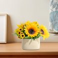 thumbnail image 1 of Aminojy Sunflower Potted Plant - Stunning Office and Living Room Decor - Artificial Flowers for Outdoors - Coffee Table Centerpiece - Fake Plants for Daily Decoration, 1 of 4
