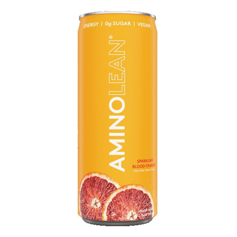 Aminolean RTD Energy Drink, Blood Orange Flavor, 12 fl oz - Walmart.com