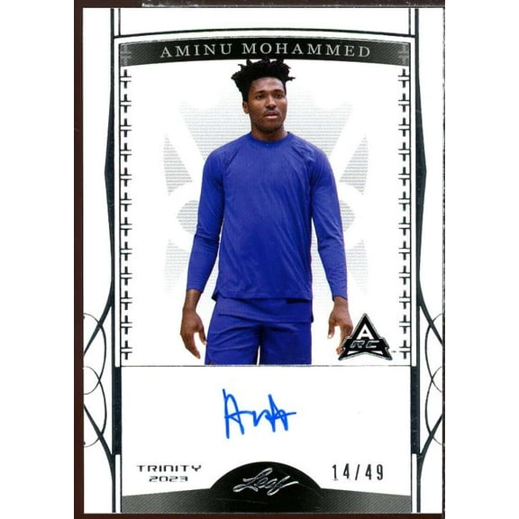 Aminu Mohammed AU Rookie Card 2023 Leaf Trinity #BA-AM1