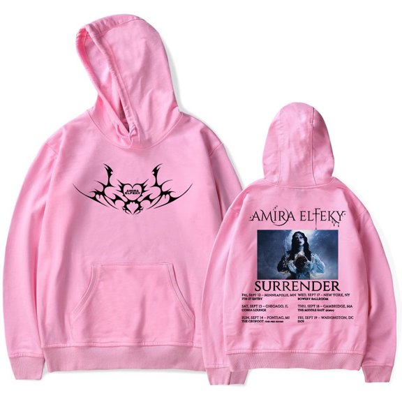 Amira Elfeky Surrender North America Tour Merch Unisex Fashion Long Sleeve Sweatshirts Stylish Hoodies