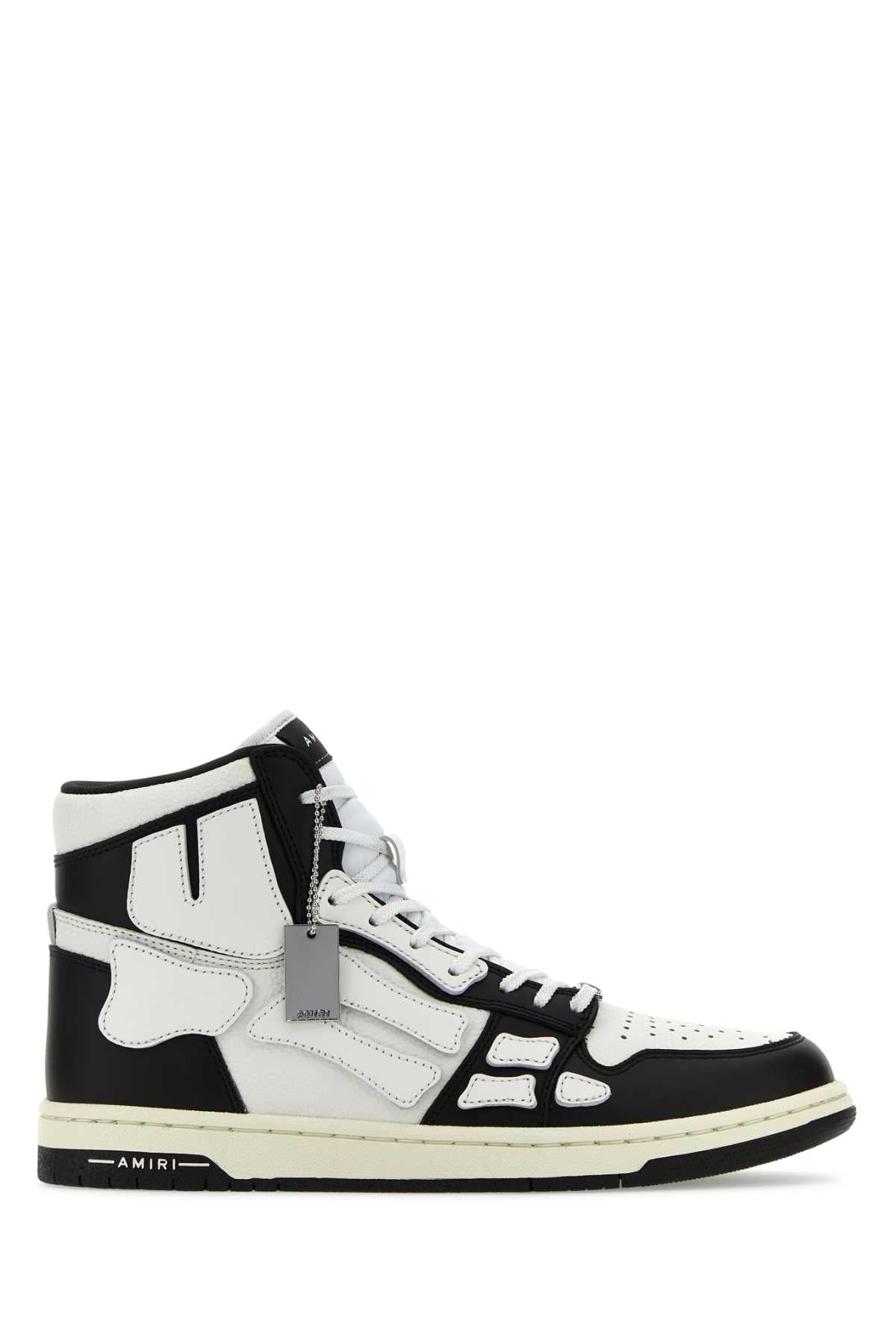 Amiri Man Two-Tone Leather Skel Sneakers - Walmart.com