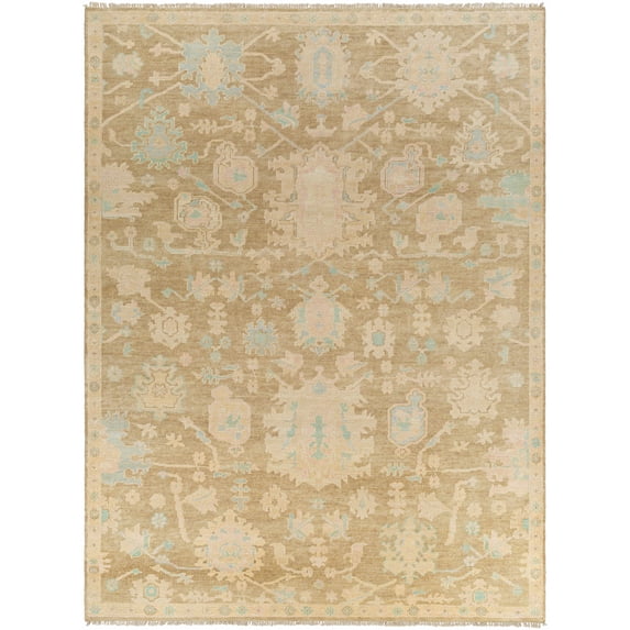 BoutiqueRugs Amiry Traditional Area Rug - Denim, Dark Brown, Taupe - 8' x 10'