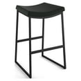 thumbnail image 1 of Amisco David 26 In. Counter Stool - Black Polyester / Black Metal, 1 of 9