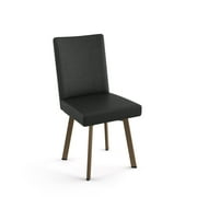 Amisco Elmira Dining Chair - Black Polyester / Bronze Metal