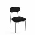 thumbnail image 1 of Amisco Orly Dining Chair - Grey Beige Fabric/Black, 1 of 9