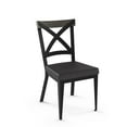 thumbnail image 1 of Amisco Snyder Dining Chair - Black Faux Leather / Grey Distressed Wood / Black Metal, 1 of 7