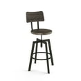 thumbnail image 1 of Amisco Woodland Adjustable Stool - Dark Grey Distressed Wood / Dark Grey Metal, 1 of 9