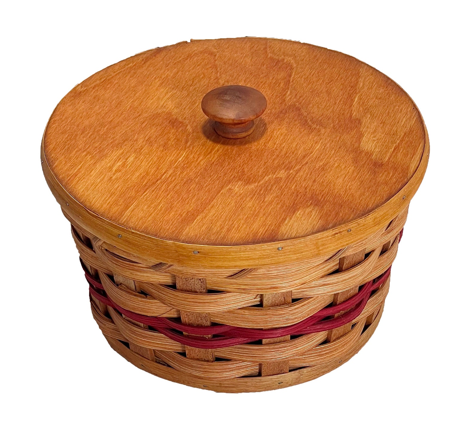 Amish Baskets and Beyond Handmade Woven Reed Berry Storage Basket
