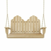 Amish Casual Adirondack Heavy Duty Porch Swing, Unfinished