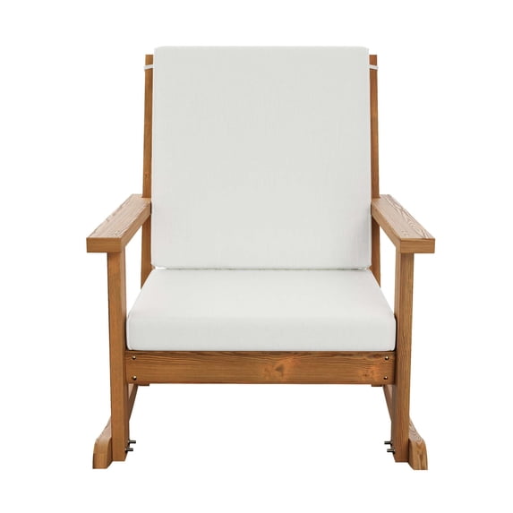 Amish Casual Deep Seated Rocking Chair, Oak Stain