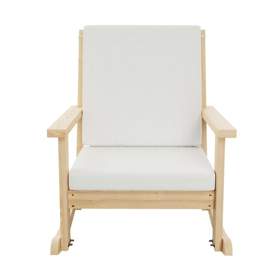 Amish Casual Deep Seated Rocking Chair, Unfinished