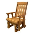thumbnail image 1 of Amish Casual Heavy Duty 600 Lb High Back Mission Treated Glider Chair, Cedar Stain, 1 of 10
