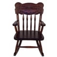 thumbnail image 1 of Amish Children Sunrise Rocking Chair, Dark Brown, 1 of 1